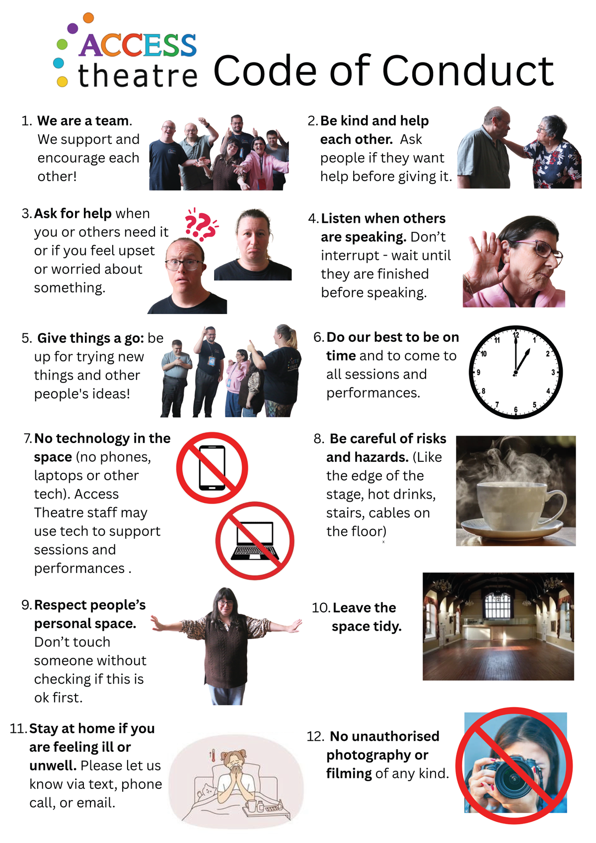 Access Theatre Code of Conduct
